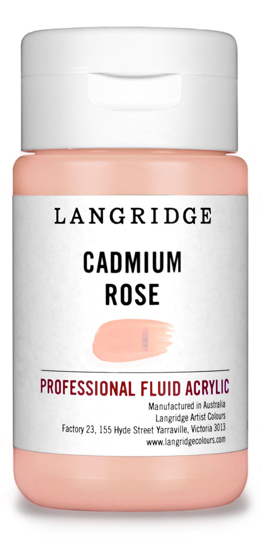 Langridge Fluid Acrylic 125ml Series 2 Cadmium Rose