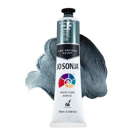Jo Sonja's Artists' Colour 75ml Metallic Steel Blue