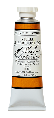M Graham Oil 37ml Series 4 Nickel Quinacridone Gold