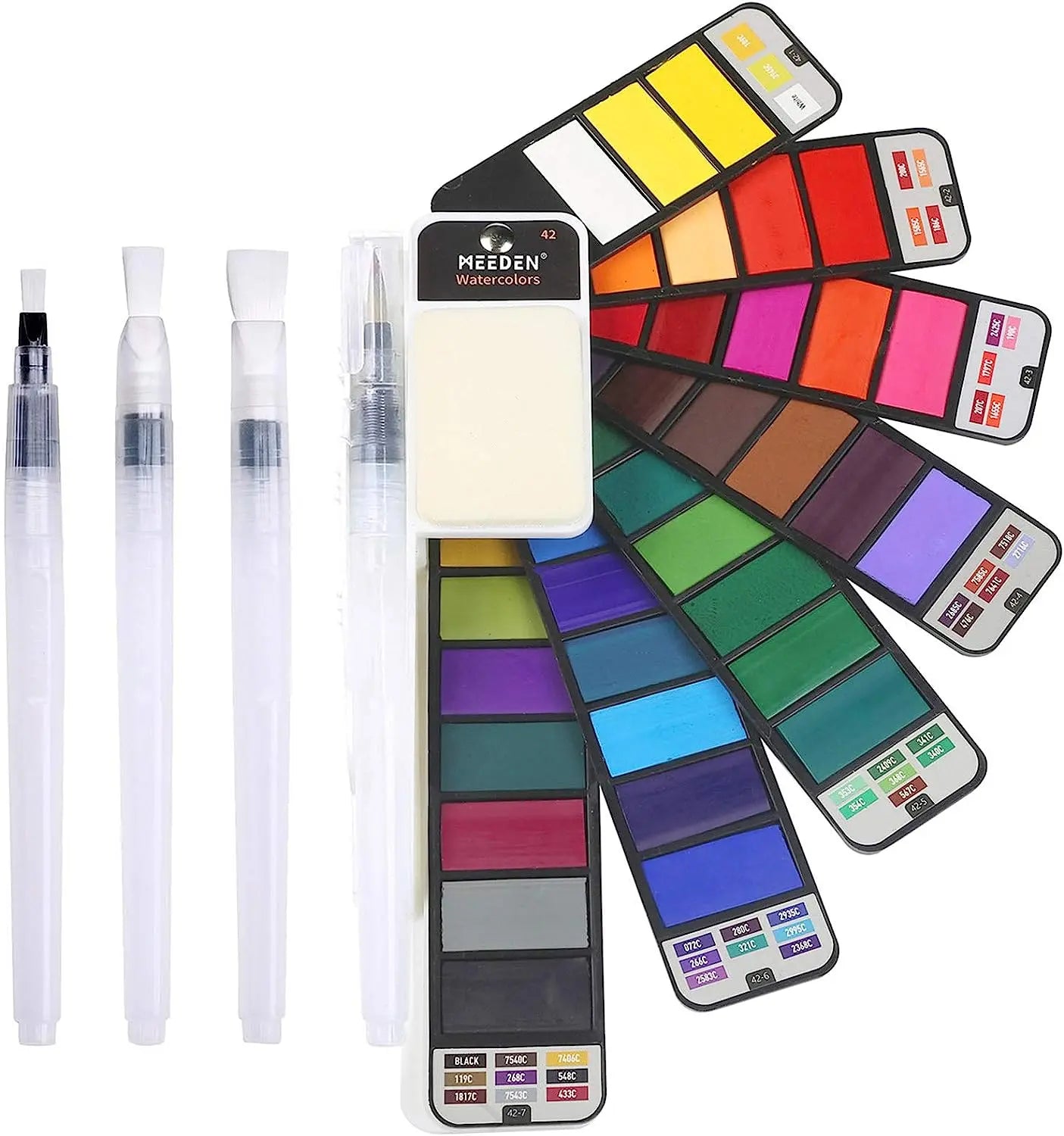 Meeden Watercolour 42 Set with Brush Set