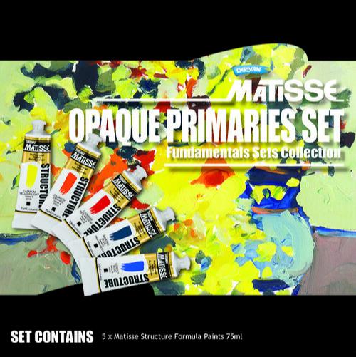 Matisse Structure Opaque Primaries Set 5 x 75ml