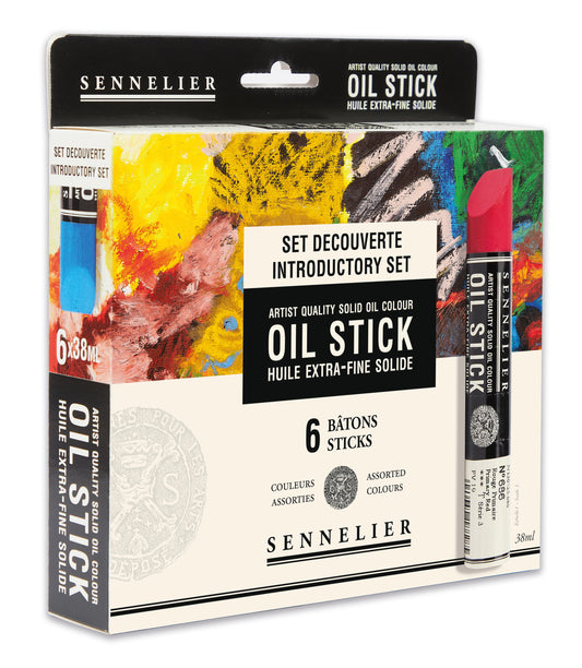 Sennelier Artist Oil Paint Stick Set 6 x 38ml Introductory Set
