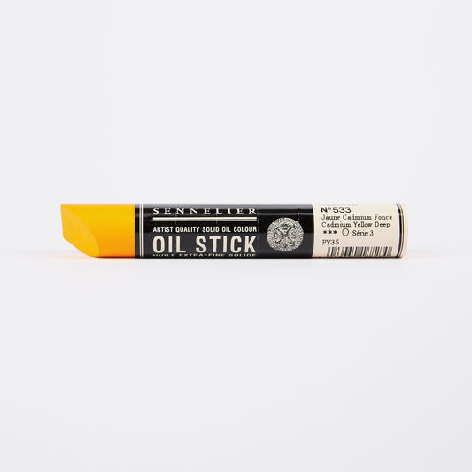 Sennelier Artist Oil Paint Stick 38ml 533 Cadmium Yellow Deep