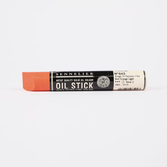Sennelier Artist Oil Paint Stick 38ml 643 Red Orange Light