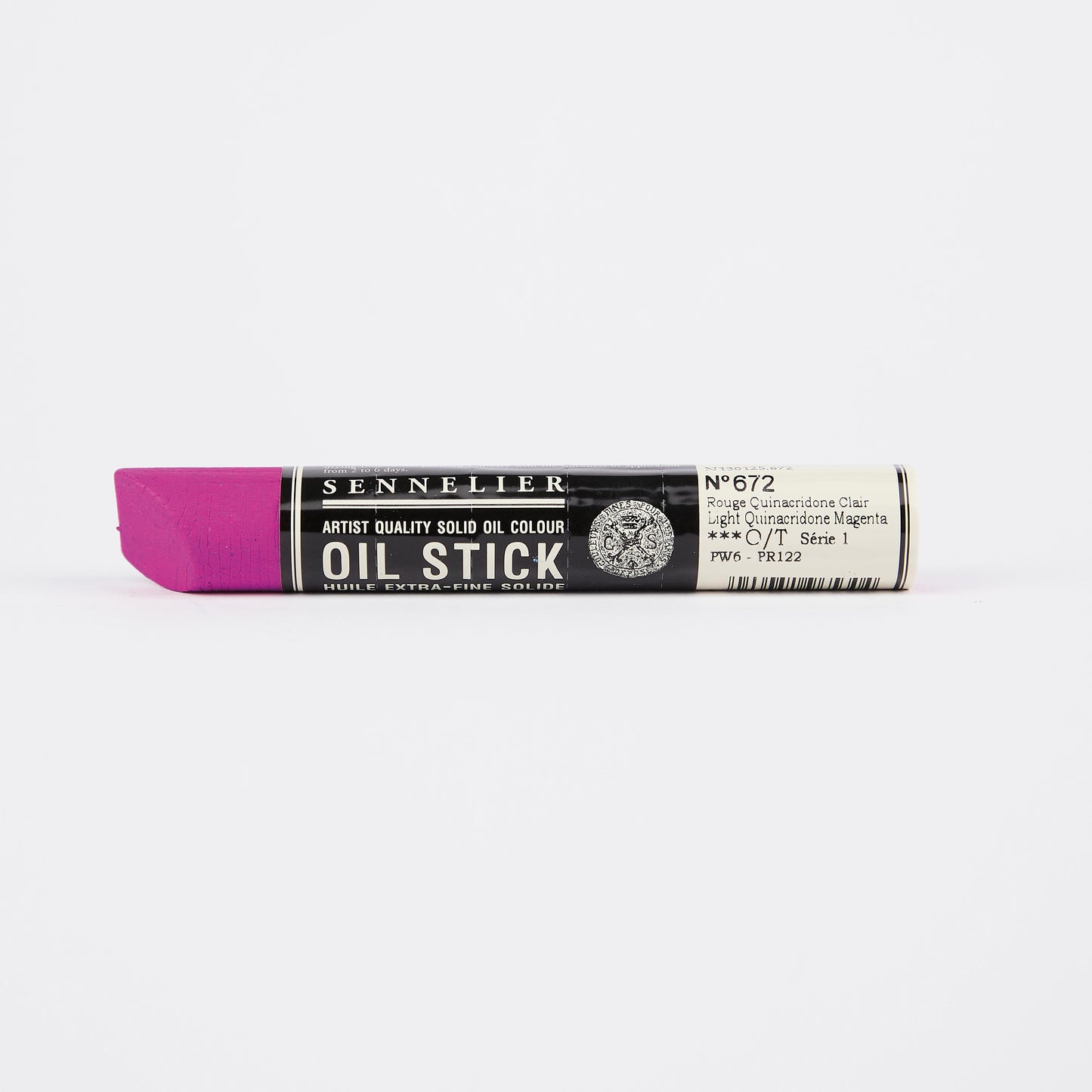 Sennelier Artist Oil Paint Stick 38ml 672 Light Quinacridone Magenta