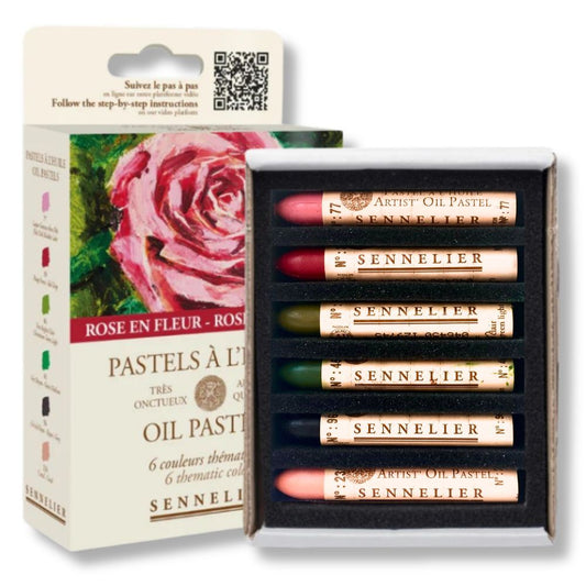 Sennelier Oil Pastel Set 6 Rose In Bloom