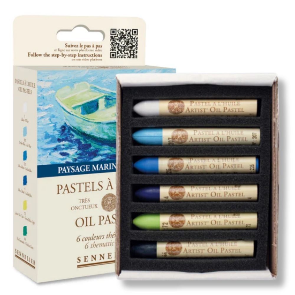 Sennelier Oil Pastel Set 6 Seascape