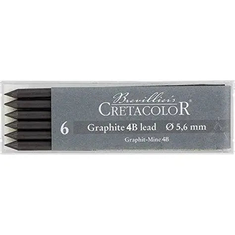 Cretacolor Graphite Leads 5.6mm 4B Box 6