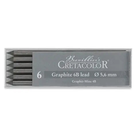 Cretacolor Graphite Leads 5.6mm 6B Box 6