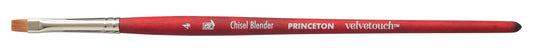 Princeton Velvetouch Synthetic Short Handle Chisel Blender Size 4