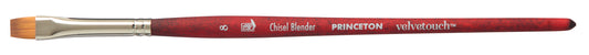Princeton Velvetouch Synthetic Short Handle Chisel Blender Size 8