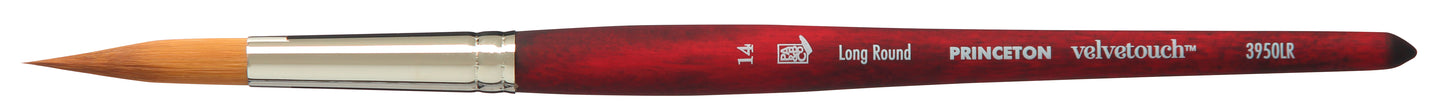 Princeton Velvetouch Synthetic Short Handle Long Round Size 14