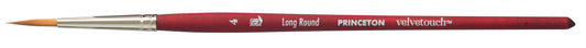 Princeton Velvetouch Synthetic Short Handle Long Round Size 4