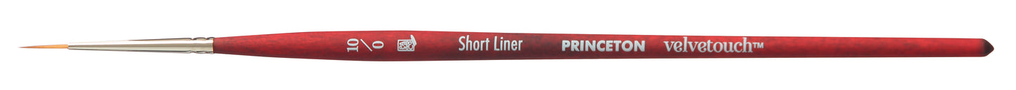 Princeton Velvetouch Synthetic Short Handle Short Liner Size 10/0
