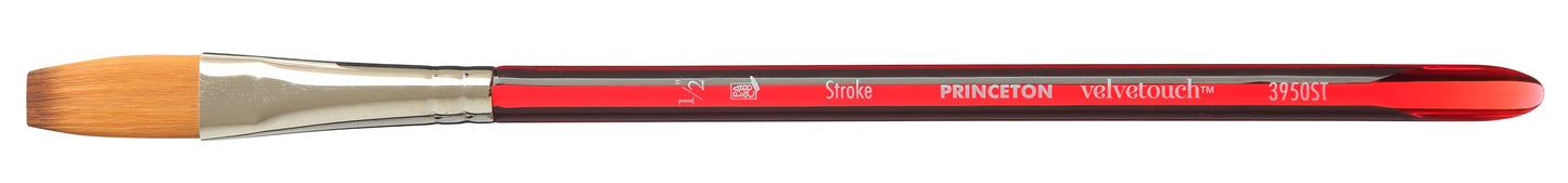 Princeton Velvetouch Synthetic Short Handle Stroke Size 1/2