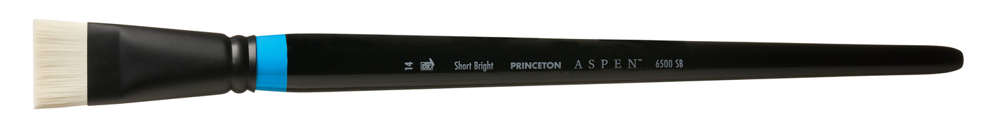 Princeton Aspen Synthetic Long Handle Short Bright Size 14