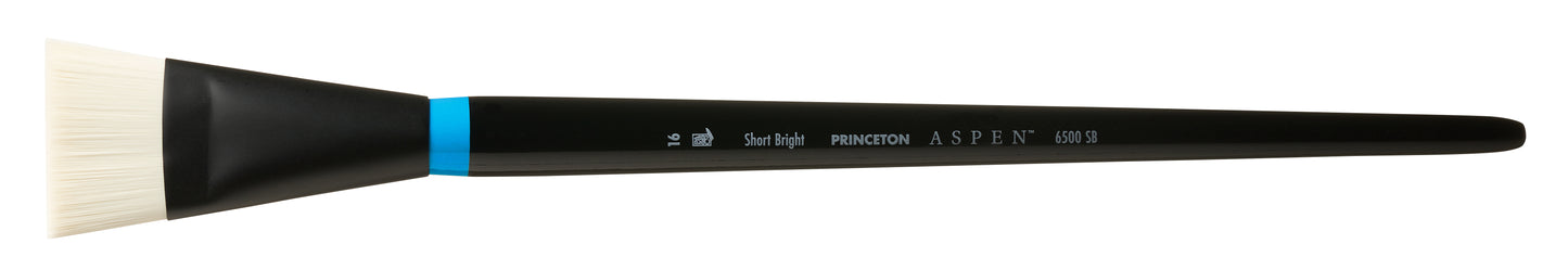 Princeton Aspen Synthetic Long Handle Short Bright Size 16