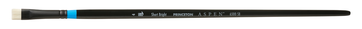Princeton Aspen Synthetic Long Handle Short Bright Size 4