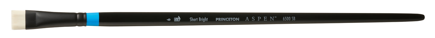 Princeton Aspen Synthetic Long Handle Short Bright Size 6