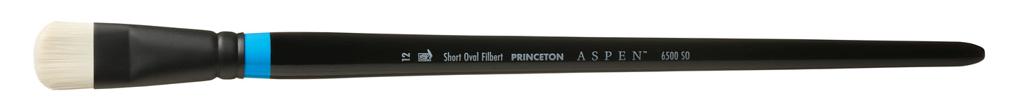 Princeton Aspen Synthetic Long Handle Short Oval Filbert Size 12