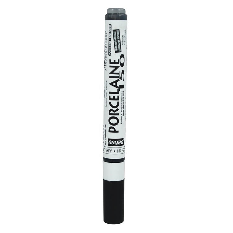 Pebeo Porcelaine Markers 1.2mm Anthracite Black