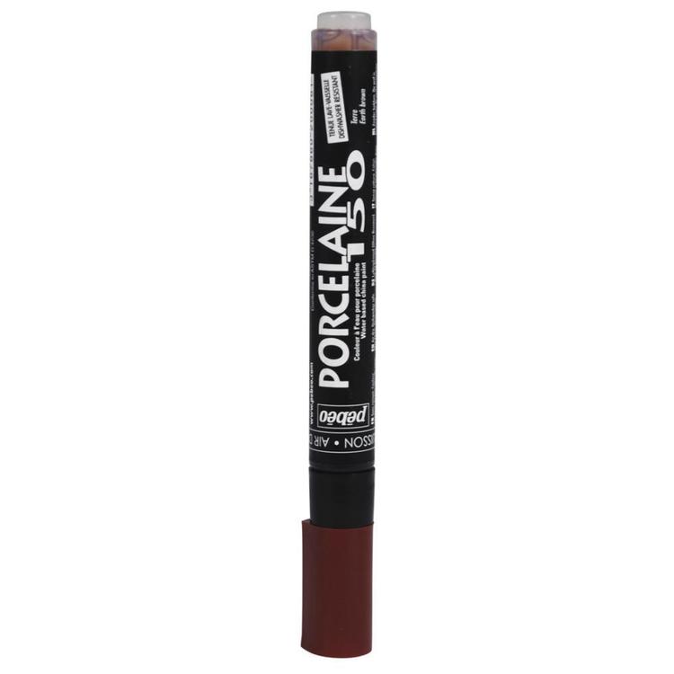 Pebeo Porcelaine Markers 1.2mm Earth Brown