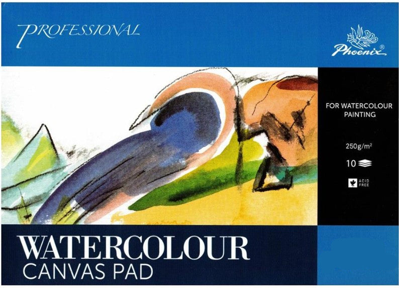 Phoenix Watercolour Canvas Pad 250gsm A3