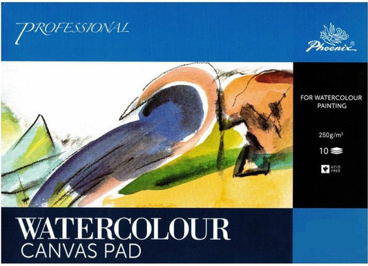 Phoenix Watercolour Canvas Pad 250gsm A3