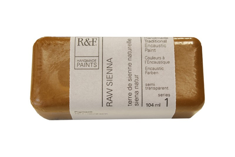 R&F Encaustic Wax Paint 104ml Raw Sienna
