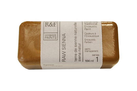 R&F Encaustic Wax Paint 104ml Raw Sienna