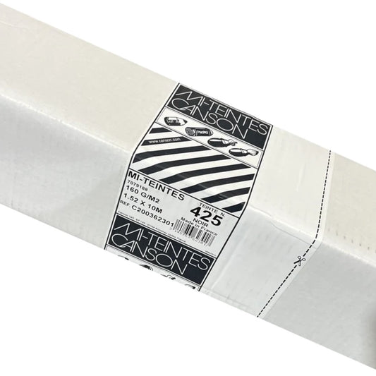 Mi Teintes 160gsm Pastel Paper Roll 1.52m x 10m Black