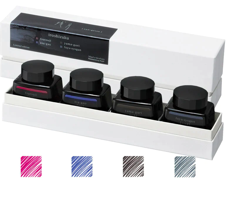Pilot Limited Edition Iroshizuku Ink 30ml x 4 Zan-getsu - Waning Moon