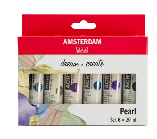 Amsterdam Acrylic Pearlescent Set 6 X 20ml
