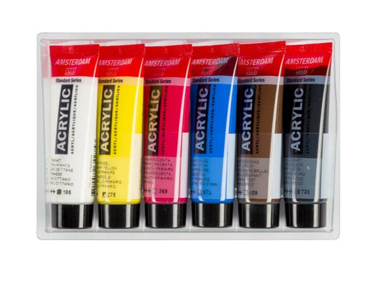 Amsterdam Acrylic Primary Set 6 X 20ml