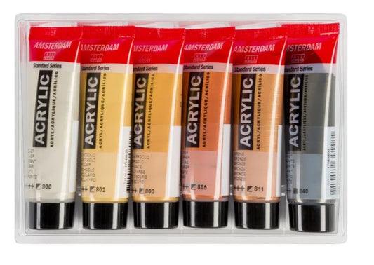 Amsterdam Acrylic Metallics Set 6 X 20ml