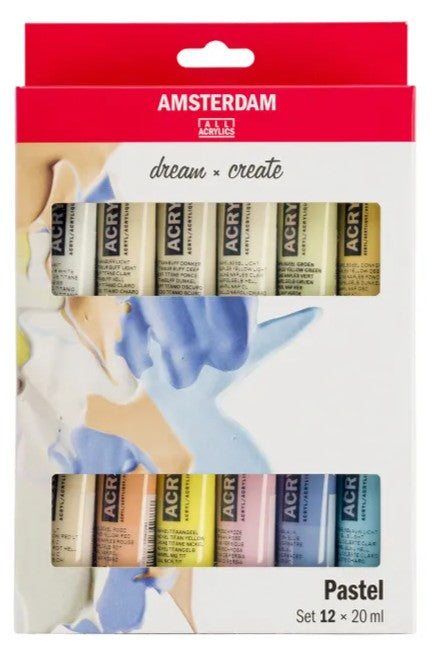 Amsterdam Acrylic Pastels Set 12 X 20ml