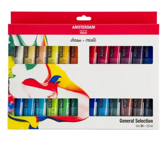 Amsterdam Acrylic General Selection Set 24 x 20ml