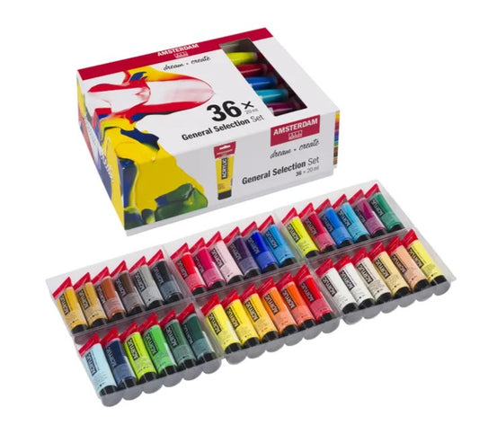 Amsterdam Acrylic General Selection Set 36 x 20ml