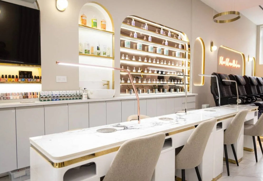 Daylight Slimline 4 Table Lamp Rose Gold