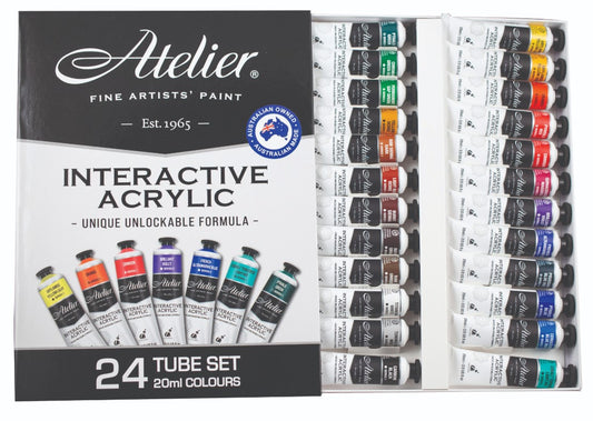 Atelier Interactive Artist 20ml Acrylic Paint Set of 24 Colours