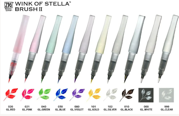Zig Wink of Stella Brush II Glitter Gold