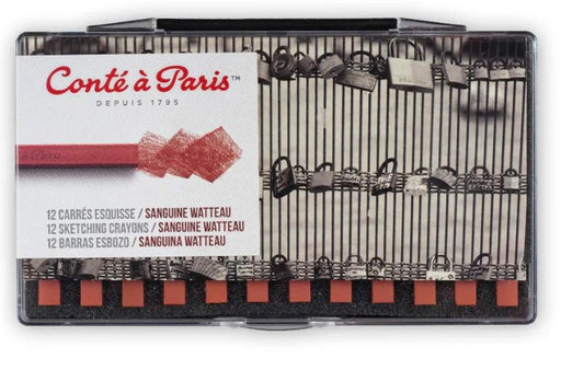 Conte Crayon Watteau Sanguine Set 12