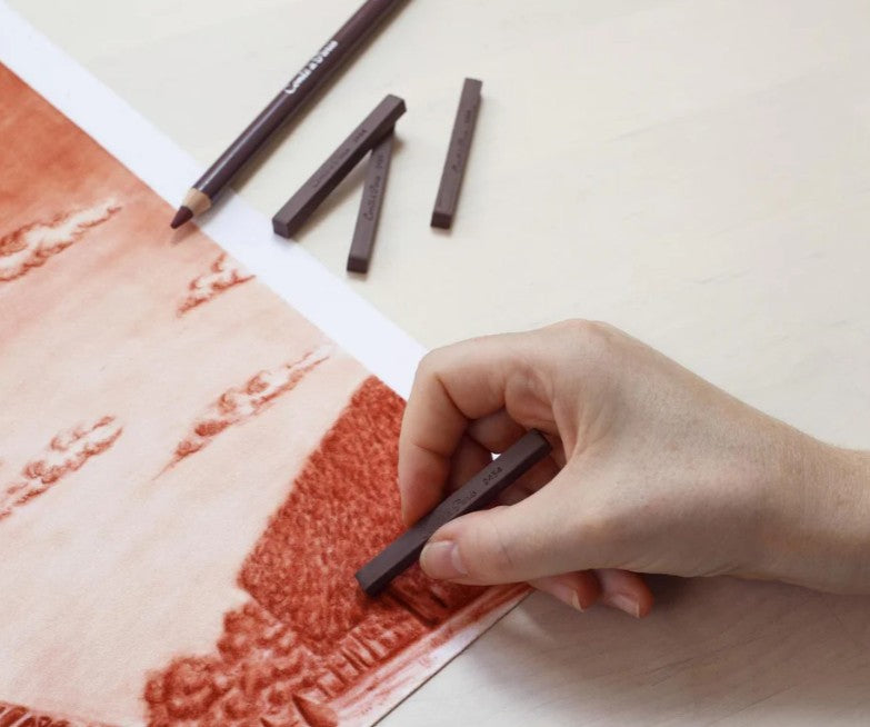 Conte Crayon Bistre Colour - Set 12