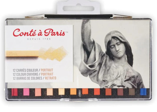 Conte Crayon Portrait Colours - Set 12