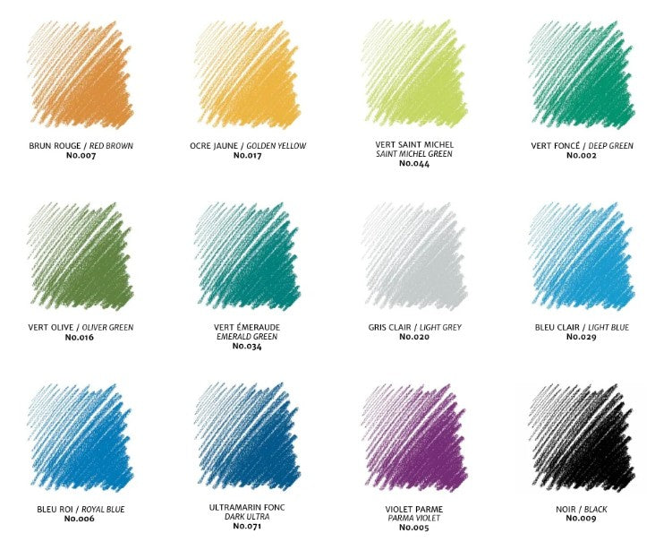 Conte Crayon Assorted Colours - Set 24