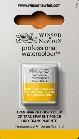 Winsor & Newton Artists' W/C Half Pan Transparent Gold Deep