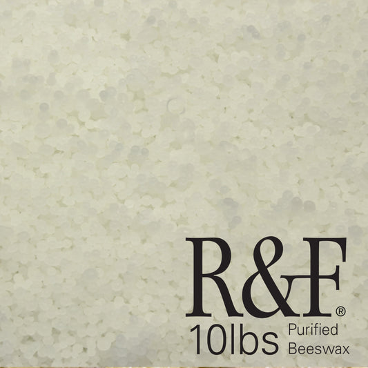 R&F Encaustic White Purified Beeswax 10lb 4.54kg
