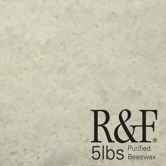 R&F Encaustic White Purified Beeswax 5lb 2.27kg