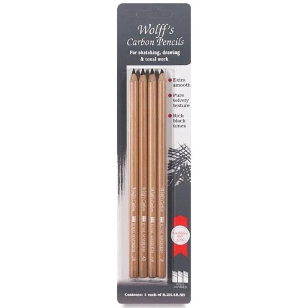 Wolff Carbon Pencils Pack (1 each grade)