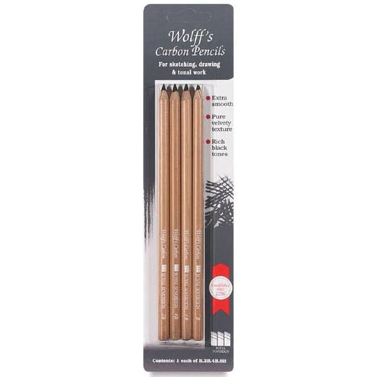Wolff Carbon Pencils Pack (1 each grade)